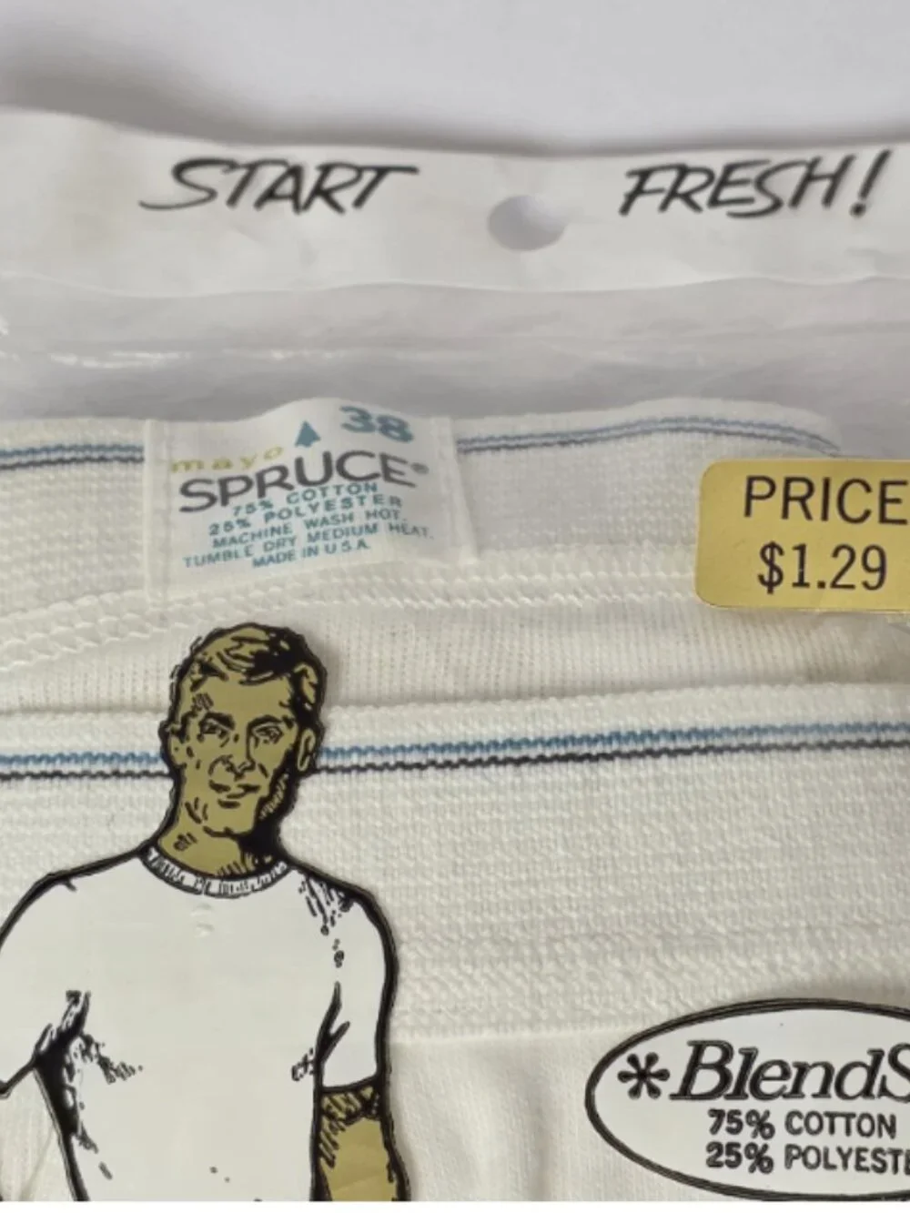 Vintage Mayo Spruce Men's Briefs NOS Deadstock HTF Size 38